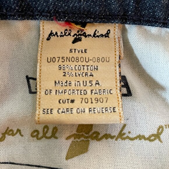 7 For All Mankind Women's Boot Cut Jeans - Dark Blue - Picture 11 of 12